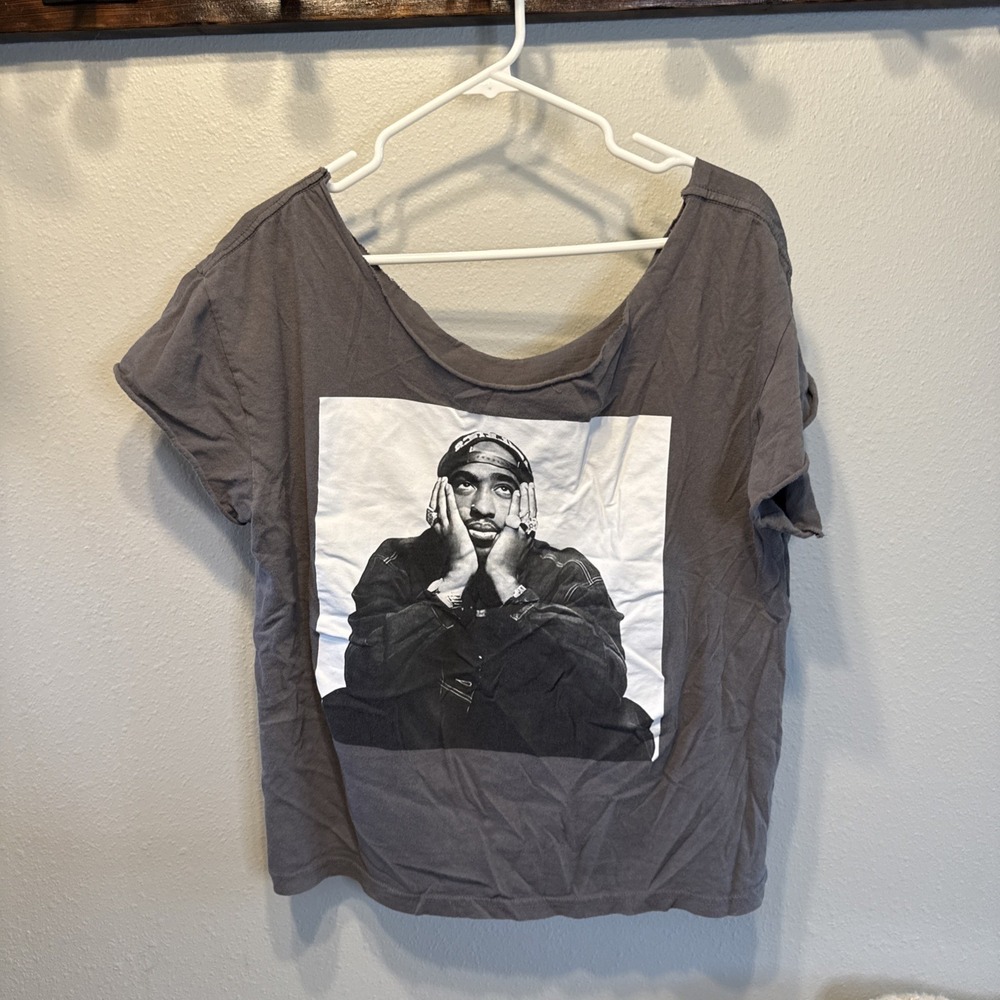 Altered Tupac Graphic T-Shirt Women's XL | MSRP = $28